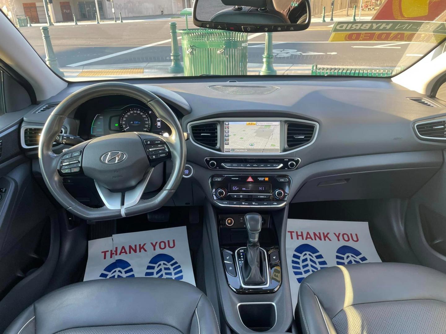 2019 GRAY /BLACK Hyundai Ioniq Hybrid (KMHC75LD4KU) , located at 744 E Miner Ave, Stockton, CA, 95202, (209) 944-5770, 37.956863, -121.282082 - Photo#7